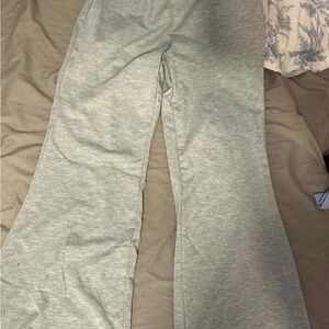 SHEIN Light Gray Flared Trousers